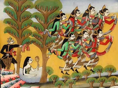 Trưng bày tranh kính - loại hình nghệ thuật đặc sắc của Indonesia