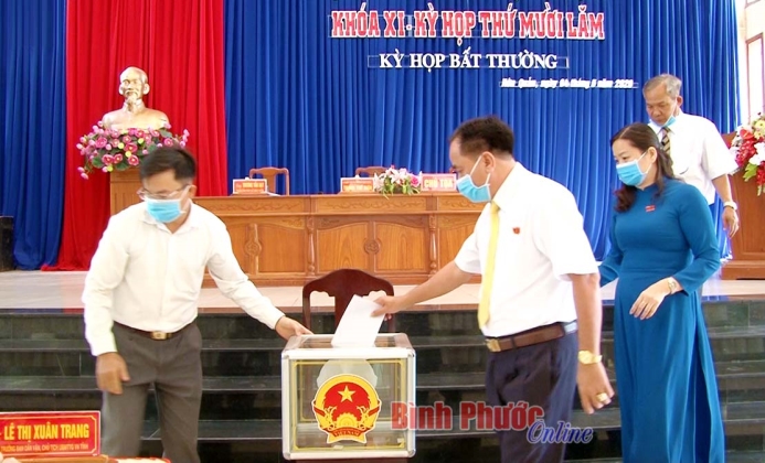 Bãi nhiệm chức danh Phó chủ tịch HĐND huyện Hớn Quản Bãi nhiệm chức danh Phó chủ tịch HĐND huyện Hớn Quản