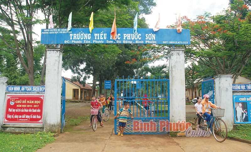 Trường tiểu học Phước Sơn còn nhiều khó khăn Trường tiểu học Phước Sơn còn nhiều khó khăn