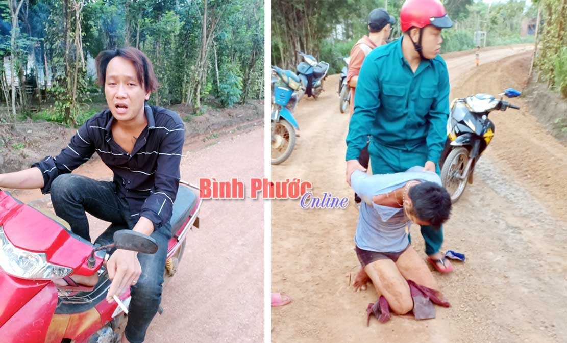 Dân quân xã dũng cảm bắt 2 tên đá nóng xe Dân quân xã dũng cảm bắt 2 tên đá nóng xe