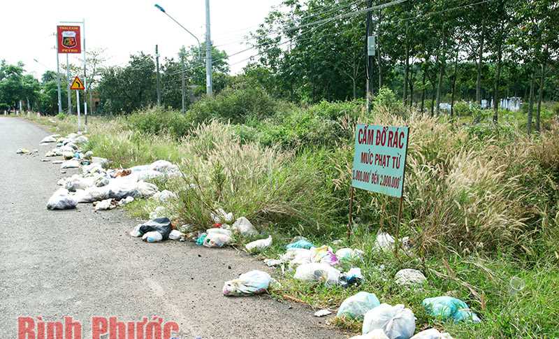 Rác lấn nghĩa trang và đường Rác lấn nghĩa trang và đường