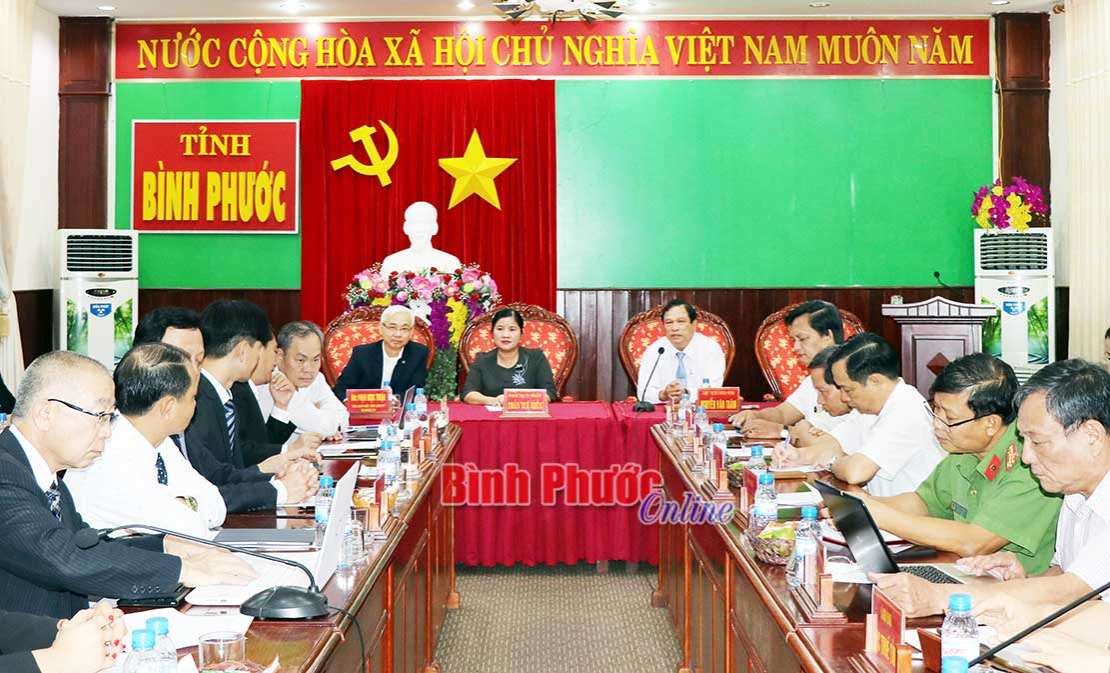 Lãnh đạo tỉnh tiếp đoàn công tác của Tổng công ty Becamex IDC Lãnh đạo tỉnh tiếp đoàn công tác của Tổng công ty Becamex IDC