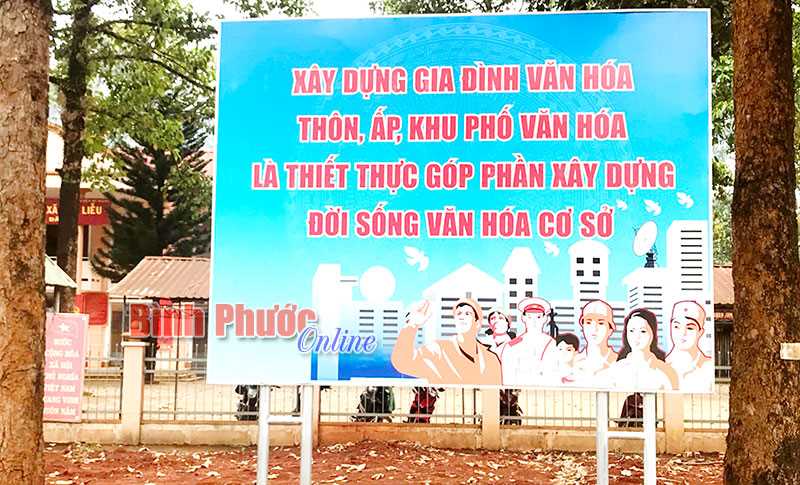 Pa-nô tuyên truyền đã được khắc phục