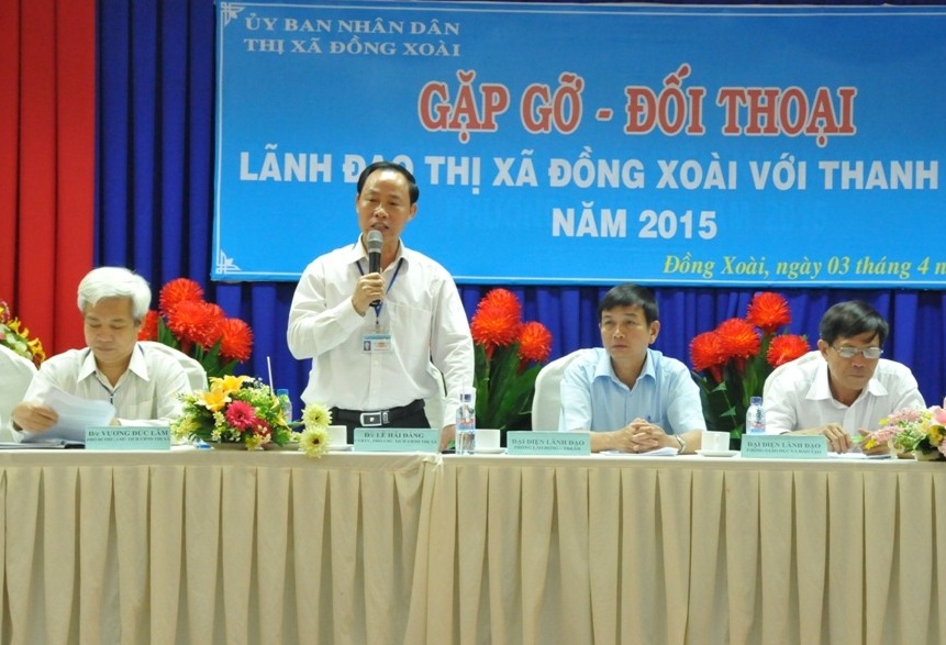 Đối thoại giữa lãnh đạo thị xã Đồng Xoài với đoàn viên thanh niên Đối thoại giữa lãnh đạo thị xã Đồng Xoài với đoàn viên thanh niên