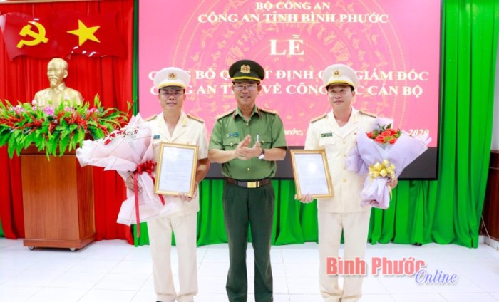 Bổ nhiệm lãnh đạo phòng Cảnh sát hình sự