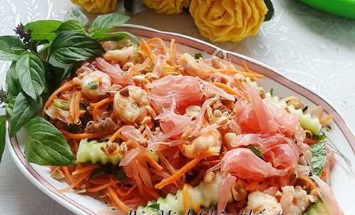 Đổi vị cho cả nhà với món nộm tôm bưởi
