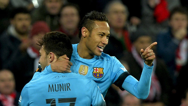 Neymar giúp Barca giành lợi thế trước Athletic Bilbao Neymar giúp Barca giành lợi thế trước Athletic Bilbao