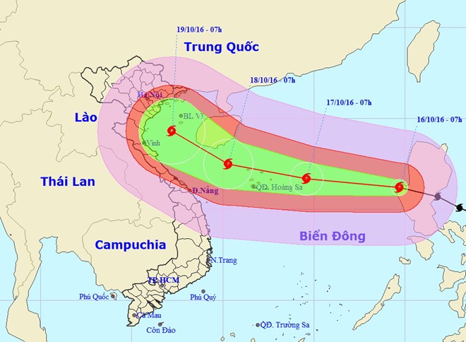 Bão Sarika mạnh cấp 14 vào Biển Đông trở thành cơn bão số 7 Bão Sarika mạnh cấp 14 vào Biển Đông trở thành cơn bão số 7