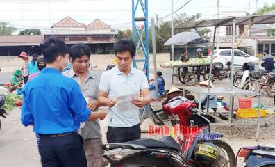 Tuổi trẻ Chơn Thành tuyên truyền phòng ngừa dịch bệnh Tuổi trẻ Chơn Thành tuyên truyền phòng ngừa dịch bệnh