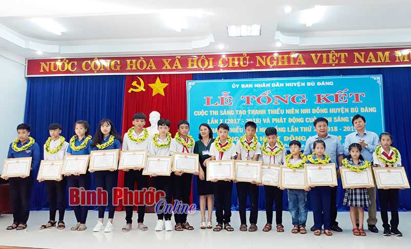 Bù Đăng phát động cuộc thi sáng tạo thanh thiếu niên, nhi đồng lần thứ XI