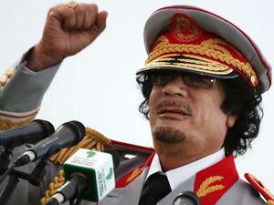 Truyền hình Libya phát lời hiệu triệu của Gaddafi Truyền hình Libya phát lời hiệu triệu của Gaddafi