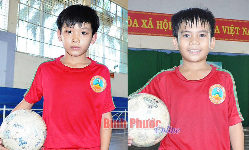 2 tài năng nhí của bóng đá Bình Phước