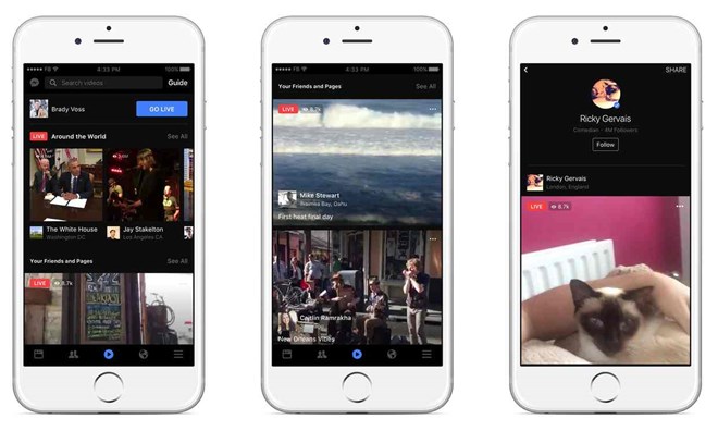 Facebook sắp nâng cấp toàn diện tính năng truyền trực tiếp video Facebook sắp nâng cấp toàn diện tính năng truyền trực tiếp video
