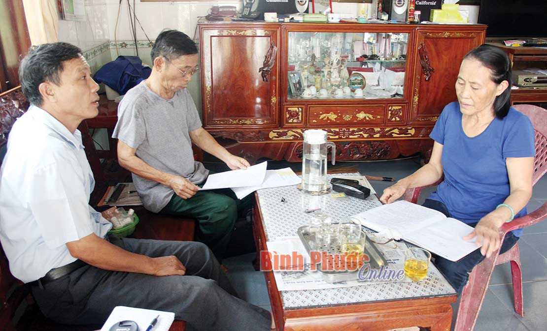 Đồng Phú hoàn thành phúc tra hộ nghèo là đồng bào DTTS