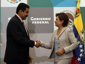 Mexico-Venezuela đẩy mạnh quan hệ song phương Mexico-Venezuela đẩy mạnh quan hệ song phương