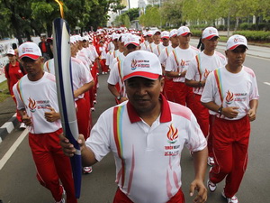 Ngọn đuốc SEA Games 26 sẵn sàng cho lễ khai mạc