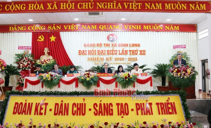 Khai mạc Đại hội đại biểu Đảng bộ thị xã Bình Long lần thứ XII