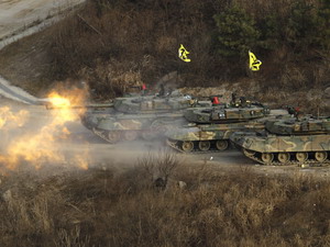 Hàn Quốc diễn tập quân sự gần biên giới Triều Tiên Hàn Quốc diễn tập quân sự gần biên giới Triều Tiên