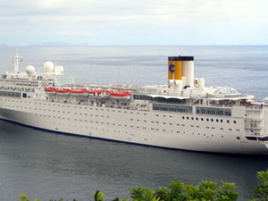Tàu du lịch hạng sang Italy lại cháy ở Seychelles Tàu du lịch hạng sang Italy lại cháy ở Seychelles