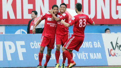 Vòng 10 V-League 2012: Hải Phòng lại thua Vòng 10 V-League 2012: Hải Phòng lại thua