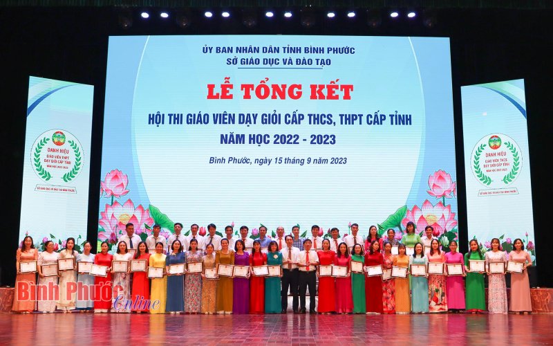 646 giáo viên dạy giỏi cấp tỉnh bậc THCS, THPT