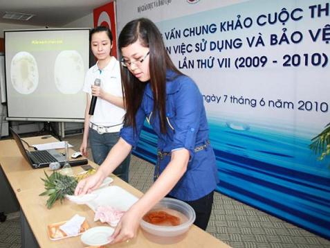Cuộc thi “cải thiện việc sử dụng và bảo vệ nguồn nước” Cuộc thi “cải thiện việc sử dụng và bảo vệ nguồn nước”