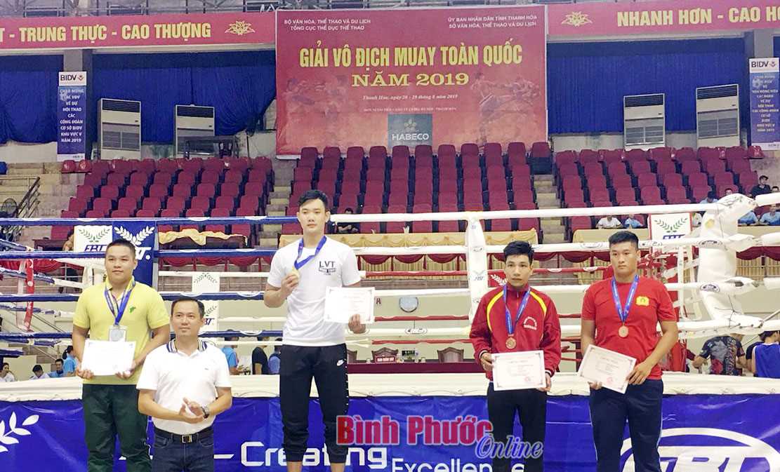 Giải vô địch Muay toàn quốc 2019: Bình Phước đoạt 2 huy chương vàng Giải vô địch Muay toàn quốc 2019: Bình Phước đoạt 2 huy chương vàng