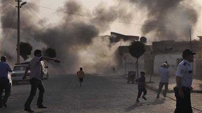 Syria - Thổ Nhĩ Kỳ đấu pháo vùng biên giới Syria - Thổ Nhĩ Kỳ đấu pháo vùng biên giới
