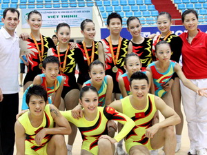 Khai mạc Giải vô địch Sport Aerobic toàn quốc 2012 Khai mạc Giải vô địch Sport Aerobic toàn quốc 2012