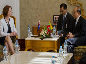 Lãnh đạo Australia-Myanmar hội đàm sau gần 30 năm