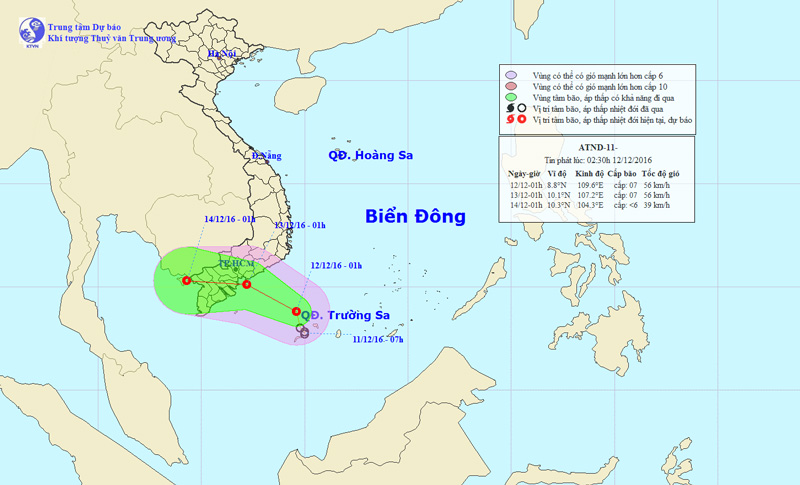 Tin áp thấp nhiệt đới trên biển Đông Tin áp thấp nhiệt đới trên biển Đông