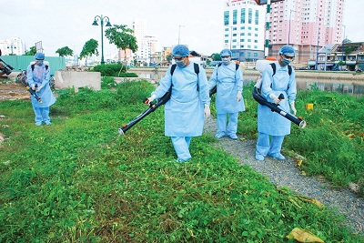 Sốt xuất huyết giảm 74%