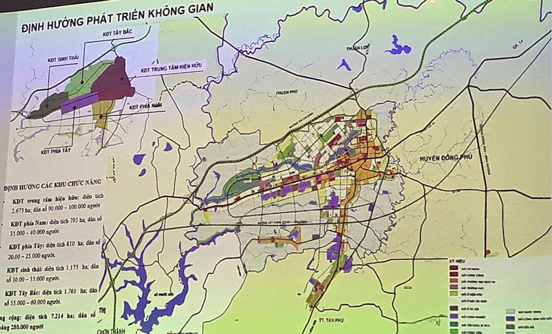 3 phương án quy hoạch chung thành phố Đồng Xoài đến năm 2040 3 phương án quy hoạch chung thành phố Đồng Xoài đến năm 2040