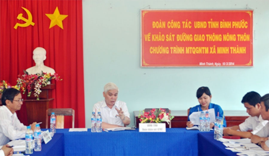 Xã Minh Thành đạt 12/19 tiêu chí xây dựng nông thôn mới Xã Minh Thành đạt 12/19 tiêu chí xây dựng nông thôn mới