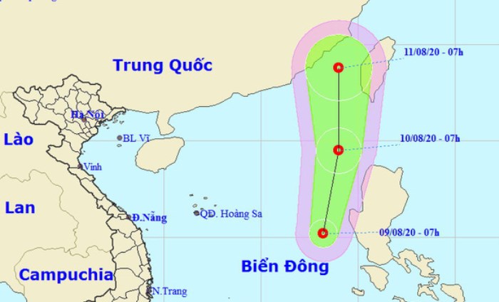 Biển Đông áp thấp nhiệt đới, TP.HCM, Nam Bộ mưa dông