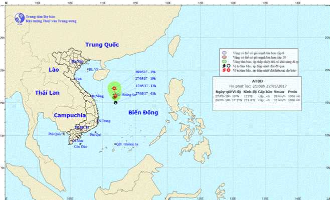 Chủ động đối phó với áp thấp mạnh hình thành trên Biển Đông Chủ động đối phó với áp thấp mạnh hình thành trên Biển Đông