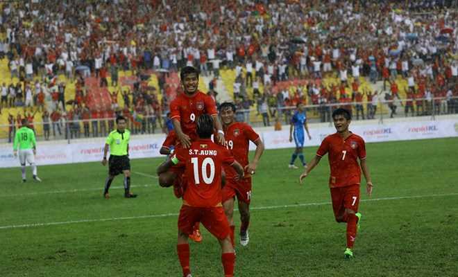 Aung Thu lập cú đúp, U22 Myanmar đánh bại U22 Singapore