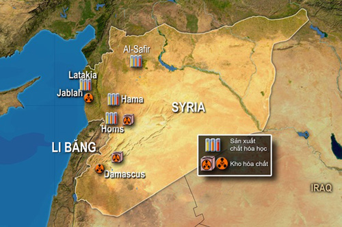 Nghi vấn đường dây vũ khí hóa học Triều Tiên - Syria Nghi vấn đường dây vũ khí hóa học Triều Tiên - Syria