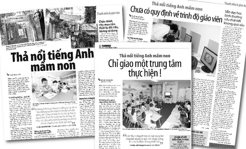Tiếng Anh mầm non: Bộ nói dừng, trường vẫn dạy Tiếng Anh mầm non: Bộ nói dừng, trường vẫn dạy