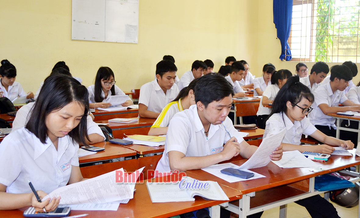 Chơn Thành chuẩn bị tốt cho kỳ thi THPT quốc gia