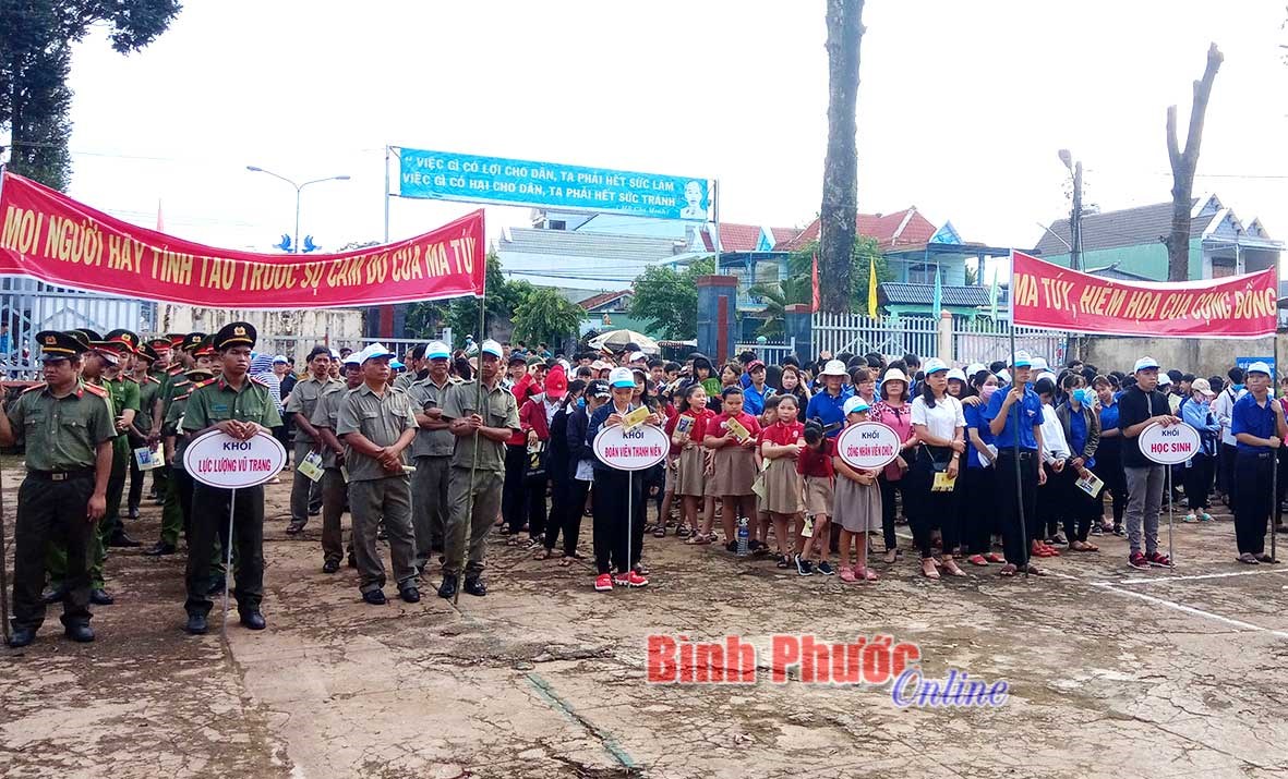 Bù Đăng hưởng ứng Tháng hành động phòng, chống ma túy