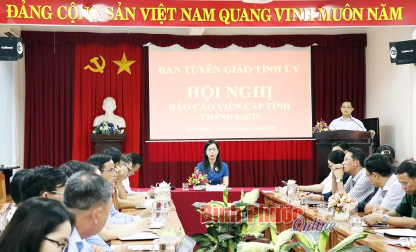 Hội nghị trực tuyến báo cáo viên cấp tỉnh tháng 6-2020 Hội nghị trực tuyến báo cáo viên cấp tỉnh tháng 6-2020
