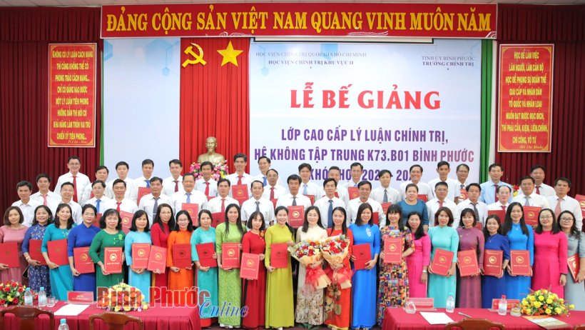 Bế giảng lớp cao cấp lý luận chính trị khóa 2022-2024