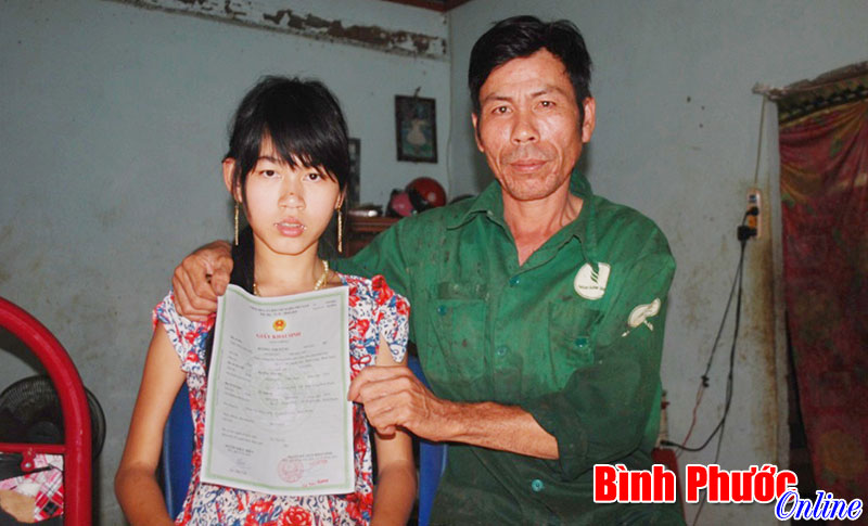 Em Dương Thị Hằng đã được khai sinh