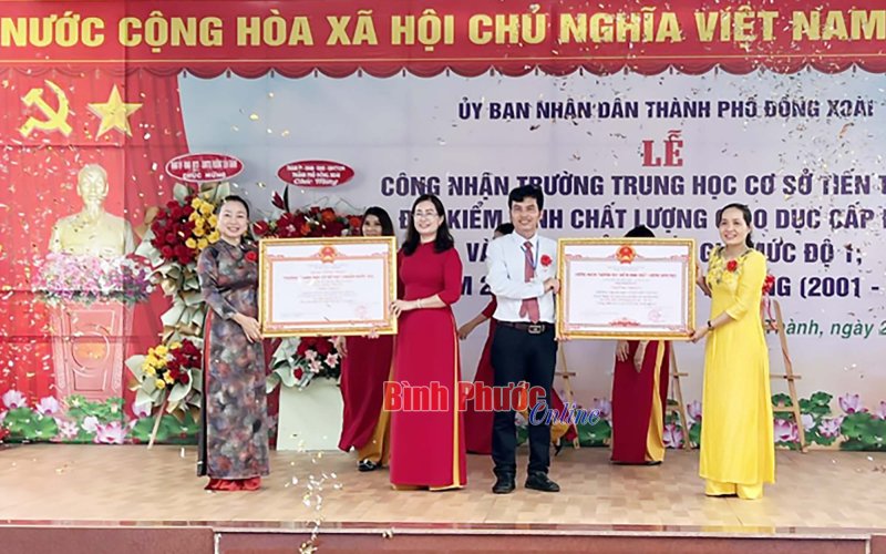 Bình Phước có 140 trường học đạt chuẩn quốc gia Bình Phước có 140 trường học đạt chuẩn quốc gia