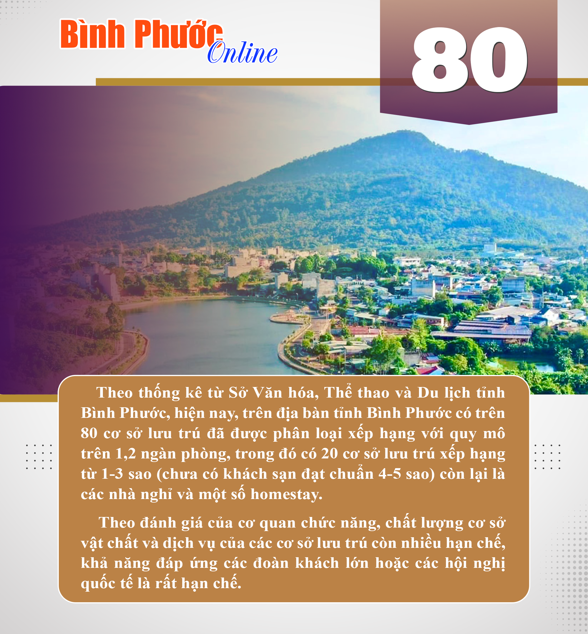 Bình Phước có trên 80 cơ sở lưu trú