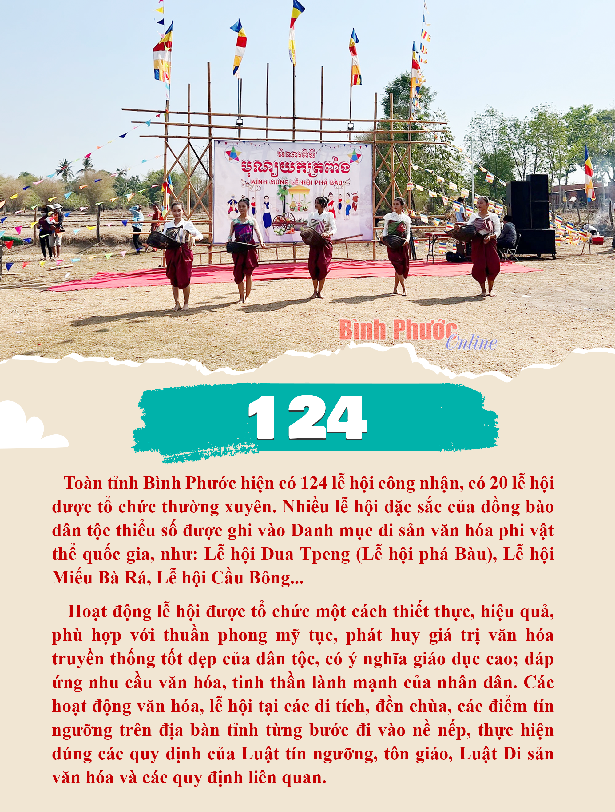 Bình Phước hiện có 124 lễ hội