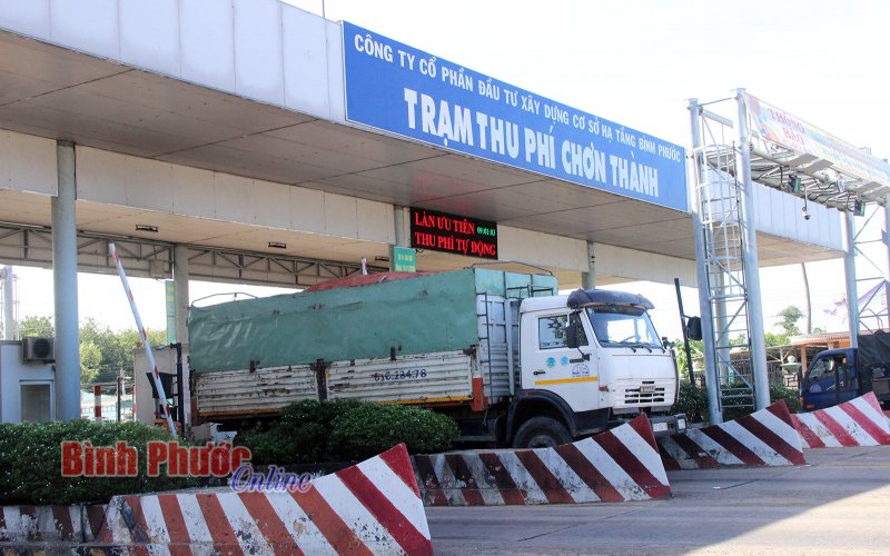 Bình Phước tạm dừng thu phí các trạm thu phí BOT để phòng, chống dịch Covid-19