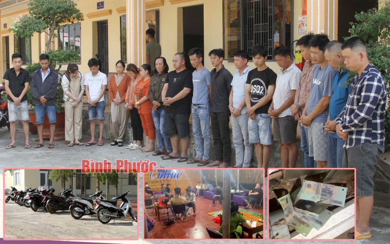 Bình Phước: Triệt phá sòng bạc trong quán cà phê