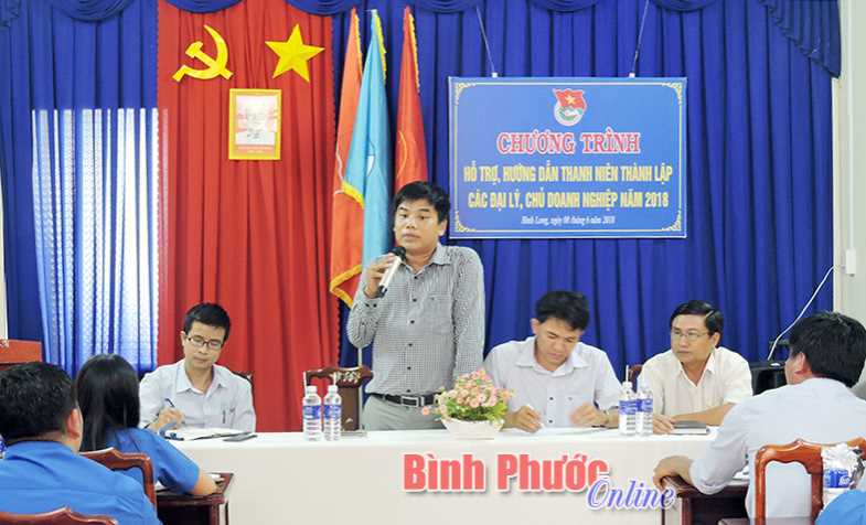 Bình Long hỗ trợ, hướng dẫn thanh niên thành lập đại lý, DN Bình Long hỗ trợ, hướng dẫn thanh niên thành lập đại lý, DN